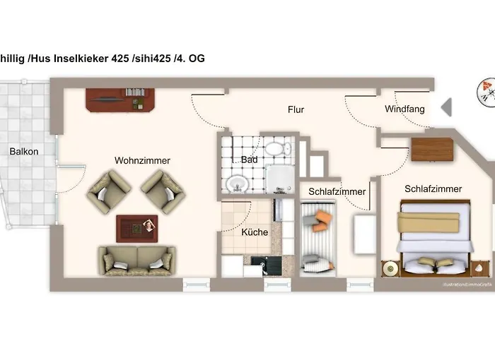 Hus Inselkieker Hus Inselkieker 425 아파트